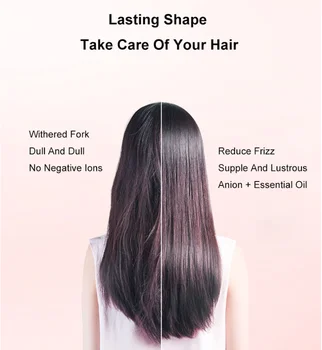 Youpin RIWA Aniónové Curl Žehličky Žehličky Rýchle nahrievanie PTC Vlasy Styling Vykurovacej Dosky Esenciálny Olej Povlak Hair Straightener