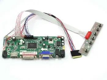 Yqwsyxl riadiacej Dosky Monitora Držiak pre B156XTN02.3 HDMI+DVI+VGA LCD LED displej Regulátora Rada Ovládač