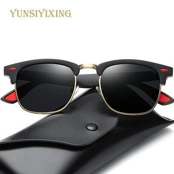 YSYX Klasické pánske Polarizované slnečné Okuliare Retro Okuliare Módne Slnečné okuliare Značky UV400 Okuliare Ženy lunettes de soleil 2851