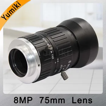 Yumiki HD 8MP CCTV Kamera, Objektív 75mm Manual Iris Manuálne Zaostrenie F2.8 Clona 1
