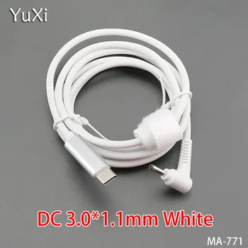 YuXi USB Typu C, DC, 2.5*0.7 mm/3.5*1.35 mm/3.0*1.1 mm Čierny/Biely Muž Plug Converter PD Nabíjací Kábel, Kábel Napájací Adaptér