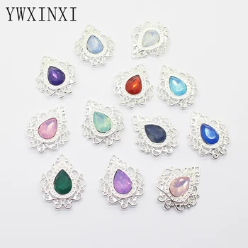 YWXINXI 10Pcs nový štýl páva drop crystal šitie doplnky, dekorácie dovolenku svadobné HOBBY ručné diamond design