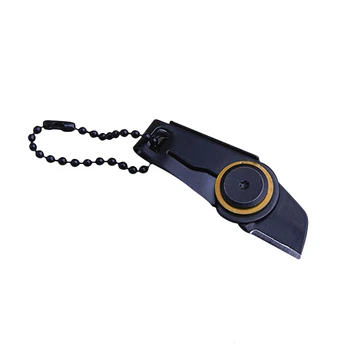 Z Nehrdzavejúcej Ocele Mini Zips Nôž Keychain Tvorivé Vonkajšie Núdzové Nástroj Prežitia Prenosné Skladacie Keychain