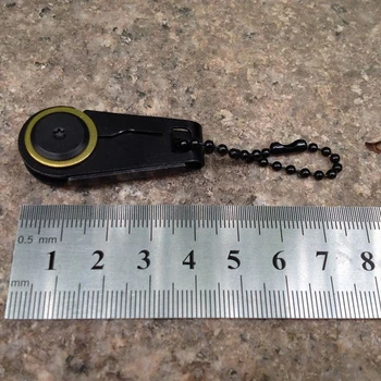 Z Nehrdzavejúcej Ocele Mini Zips Nôž Keychain Tvorivé Vonkajšie Núdzové Nástroj Prežitia Prenosné Skladacie Keychain