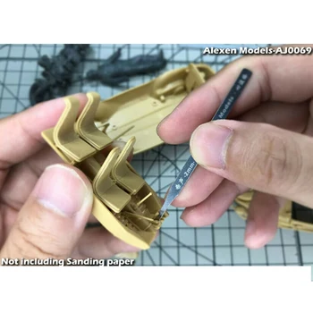 Z nehrdzavejúcej Ocele Model Brúsenie Stick 10in1 pre Gundam Vojenské Aj0069 Srdce Prietok Tenké univerzálne Brúsenie Rod modelovanie Nástroj