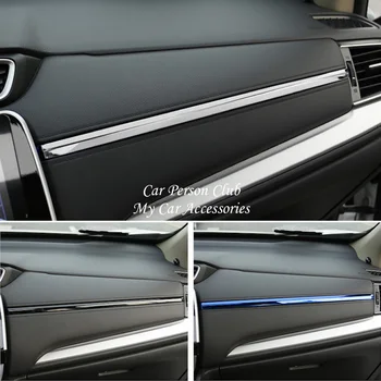 Z nehrdzavejúcej Ocele, Nálepky Na Honda CRV CR-V 2017-2019 Interiéru stredovej Konzoly Pásy Kryt Vnútorné Trim Obloha Auto Príslušenstvo