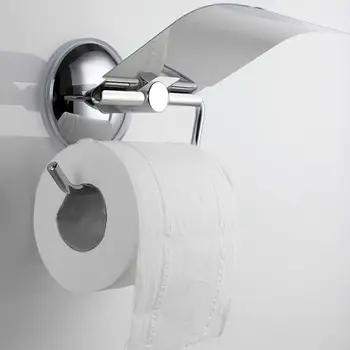 Z nehrdzavejúcej Ocele Toaletného papiera Držiak Ťažkých Sacie Wall Mount Wc Tissue Papiera Držiak Kúpeľňa Paper Roll Držiteľ