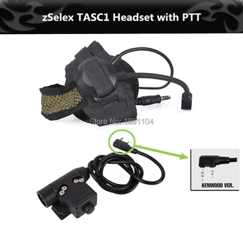 Z-TAC Z Selex TASC1 Headset s U94 PTT Kenwood plug Dve farby(Z028+z113-ken)