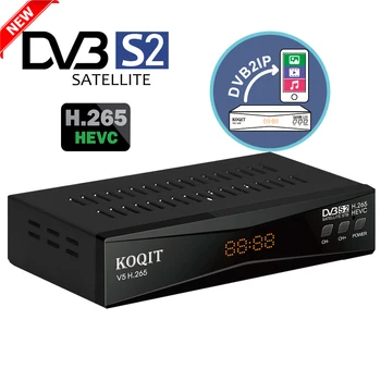 Zadarmo DVB S2 H265 Satelitný Prijímač dvb-s2 internet Live obrazovky DVB2IP HEVC IPTV Dekodér T2MI Receptor cs IKS Sat finder Biss/VU
