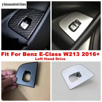 Zadné Dvere Zadného Kufra Sa Prepnúť Tlačidlo Matný / Carbon Fiber Dekorácie Rám, Kryt Výbava Pre Mercedes-Benz E-Class W213 2016 - 2021