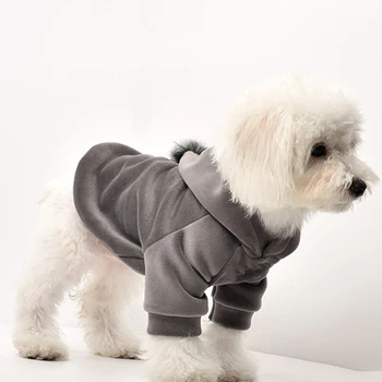 Zahusťovanie Teplé Oblečenie pre psy, Bunda s Kapucňou Fleece Roztomilé Zvieratko Kostým Zimné Pug francúzsky Buldog Kabát pre Šteňa