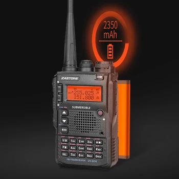 Zastone UV-8DR Mini Rádio Walkie Talkie VHF 136-174MHz UHF 400-520MHz CB Ham Rádio 128 Kanál obojsmerné Rádiové Comunicador telsiz