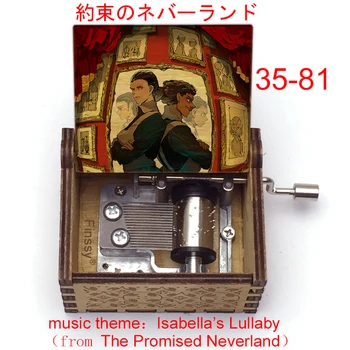 Zasľúbenej krajiny nekrajiny Isabella je Marieli Hudby Drevené Music Box Strane Fanúšikov Anime Deti Darčekové Dekorácie Na Vianoce, Narodeniny