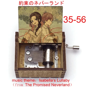 Zasľúbenej krajiny nekrajiny Isabella je Marieli Hudby Drevené Music Box Strane Fanúšikov Anime Deti Darčekové Dekorácie Na Vianoce, Narodeniny