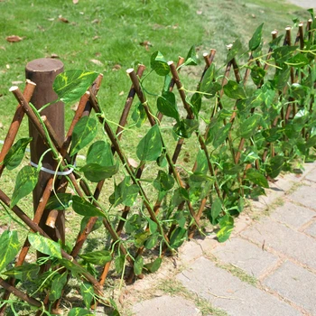 Zaťahovacie Umelé Záhradný Plot Rozšíriteľná Faux Ivy Ochrany Osobných Údajov Plot Dreva Viniča Preliezkami Záhradné Rastliny Domova