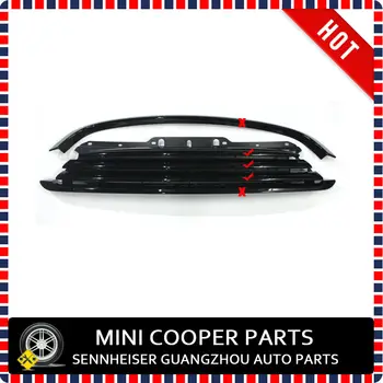 Zbrusu Nový ABS Plast Mini Ray Štýl Čierna Farba Cooper Model Prednej Mriežky, Trim Pre mini cooper R55 R56 R57 R58 označenie špecifického rizika r59 (3ks/set)