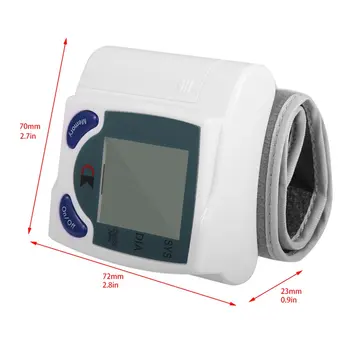 Zdravotnej Starostlivosti Automatické Digitálne Zápästie Krvný Tlak Monitor pre Meranie Srdcový Rytmus srdcovej frekvencie DIA Tonometer Sphygmomanometer