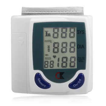 Zdravotnej Starostlivosti Automatické Digitálne Zápästie Krvný Tlak Monitor pre Meranie Srdcový Rytmus srdcovej frekvencie DIA Tonometer Sphygmomanometer