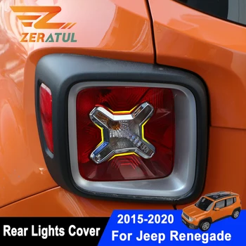 Zeratul pre Jeep Renegade 2016 2017 2018 2019 2020 Auto Zadné Svetlá Kryt Späť Lampy Výbava Nálepky Príslušenstvo