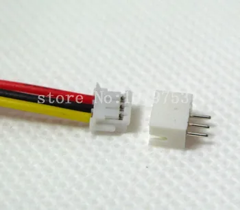 ZH 1,5 mm, 3-Pinový Konektor JST Zástrčku s Drôtom x 100 sady