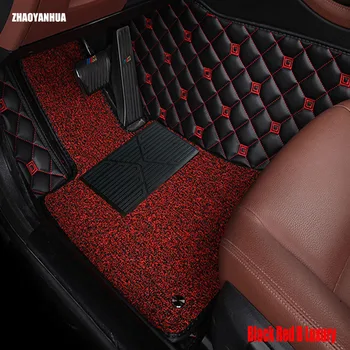 ZHAOYANHUA Auto podlahové rohože pre BMW 3/4/5/6/7 Série M3 X1 X3 X4 X5 X6 Z4 6D auto-styling všetkých poveternostných koberec, podlahové fólie