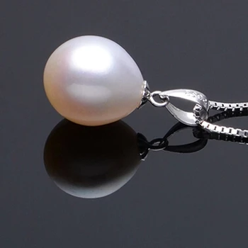 ZHBORUINI 2020 Pearl Šperky Set Prírodné Sladkovodné Perlový Náhrdelník AAA CZ Prvok Náušnice 925 Sterling Silver Šperky Pre Ženy