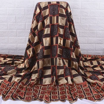 Zhenguiru Bavlna Swiss Voile Tkaniny, Výšivky Afriky Čipky Textílie Svetlé Diamond Nigérijský Textílie Pre Ženy, Svadobné Party A2049
