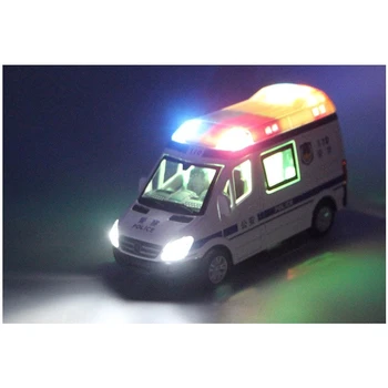 Zhenwei 1:32 Nemocnice, Ambulancie Záchrannej Polícia Diecast Kovový Model Auta, s Vytiahnuť Späť Zvuk, Svetlo, Hračky, Darčeky BoysToy Auto