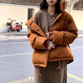 Zimná Bunda, Kabát Ženy Streetwear kórejský Štýl Čalúnená Puffer Bundy Parkas Oblečenie pre Ženy 2020 Ropa Mujer Invierno