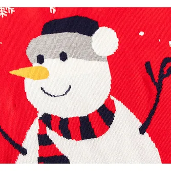 Zimné Deti Sveter Cartoon Snehuliak Vianočné Oblečenie pre Deti, Dievčatá Pulóver Sweashirt Klesnutie Jeseň Oblečenie