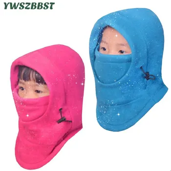 Zimné Detské Čiapky s Kapucňou Šatku Maska Teplé Oblečenie pre Deti Klobúk Deti Čiapka pre Chlapcov a Dievčatá Čiapky