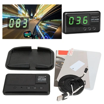 ZIQIAO Auto Head Up Display GPS HUD Rýchlomer C60 Head UP Displej Digitálny Auto Rýchlomer prekročenia rýchlosti Poplašné Zariadenie