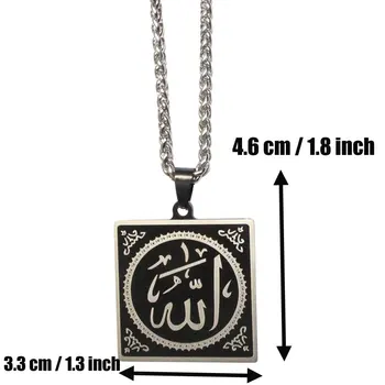 Zkd islamu, Moslimov Alah z nerezovej ocele s príveskom náhrdelník