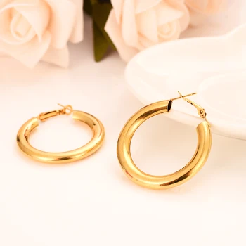 Zlato Veľké Obvodové Náušnice Šperky Veľkoobchod Trendy Vzor Kruh Okrúhle Náušnice Pre Ženy, svadobné svadobné party dary