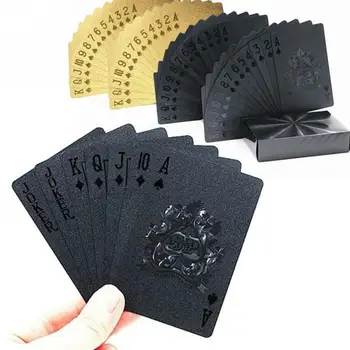 Zlaté Fólie Poker Karty Creative Black/Gold Kolektívne Hracie Karty