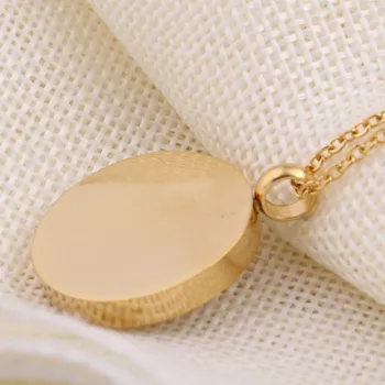Zlatý Kruh S Náhrdelník 316L Nerezovej Ocele, Šperky, módne náhrdelníky pre ženy