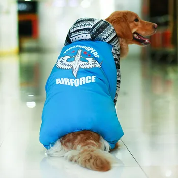 Zlatý Retriever psie oblečenie, zimné Baseball psa bundy Teplé Labrador Pet oblečenie Pre veľké psy oblečenie Alaska ubranka pre psa