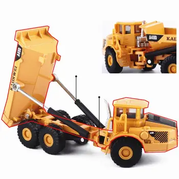 Zliatiny 1:87 Rozsahu Dump Truck Diecast Konštrukcie Vozidiel, Automobilov Nákladných Hračky Model