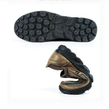 Značka 2018 Nové Jeseň Vysoko kvalitné pánske Topánky Priedušná Non-Slip Bežné Hrubé Anti-Zápach Veľké Zapatos Hombre Veľkosť 48