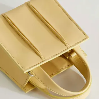 Značka 2020 Fialová Malé Tote Bag Jednoduché Námestie Ženy, Kožené Kabelky Mini Program Messenger Tašky Luxusné Dizajnér Patchwork Taška Cez Rameno