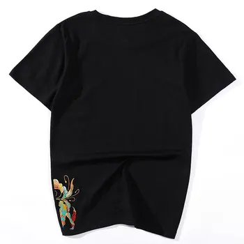 Značka 2020 lete príliv pánske t-shirt krátkym rukávom kolo krku Lotus výšivky vzor bavlnené tričko t-shirt mužov veľká veľkosť 3 4XL