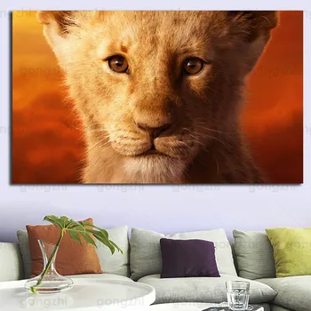 Známeho Kresleného Komiksu Lion King Art Plagát Hd Zvierat Plátno Na Maľovanie Moderné Tlačiarne Externé Domáce Dekorácie Na Stenu Detské Izby
