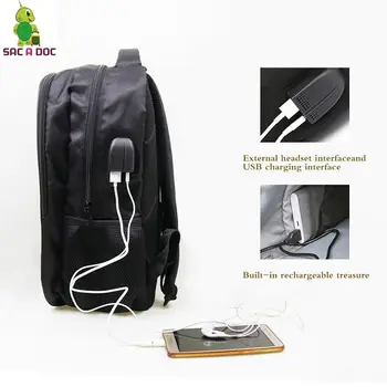 Známy Rapper Xxxtentacion Školské tašky Multifunkčné USB Nabíjanie Notebooku Batoh pre Dospievajúcich Chlapcov Dievčatá, Cestovné Tašky cez Rameno