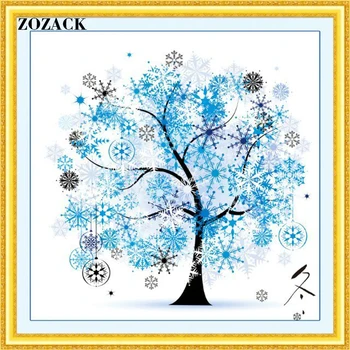 Zozack,Vyšívanie, Dmc Cross Stitch Auta Jar, leto, jeseň, zima,strom,vzory čínsky Počíta Cross Stitch výšivky Sady