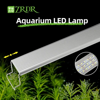 ZRDR Akvárium Zasadil LED Svetlo Série Mini Nano Jednoduché Akváriových Rýb, Vodné Nádrže Kovový Stojan Sunrise Sunset VEKO Svetlo