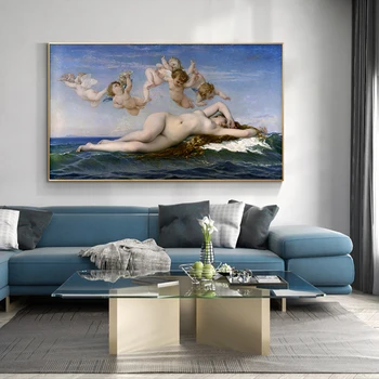 Zrodenie Venuše tým, Botticelli Giclee Plátno, Vytlačí Plátno na Stenu Umenie Slávny olejomaľba Reprodukciu Obrazu pre Obývacia Izba Dekor