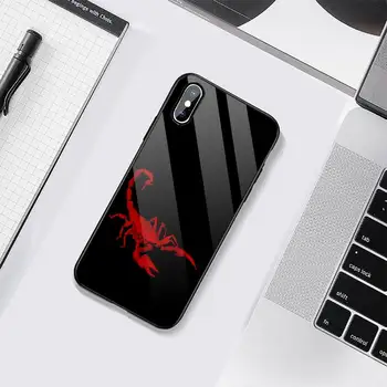 Zviera krab scorpion Telefón Prípade Tvrdeného skla Pre iphone 6 6 7 8 plus X XS XR 11 12 mini PRO MAX