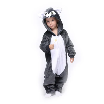 Zviera Vlk Deti Kigurumis Onesie Pyžamo Deti, Oblečenie Pre Chlapcov, Dievčatá, Batoľa Romper Dieťa Zábavné Oblečenie Onepiece Kostým