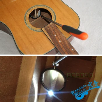 Zvuk Gitár Vedro Skontrolovať S Lampou Rozšírenie Detektor Multi - Funkčné Sondy Zrkadlo Gitara Oprava Nástrojov