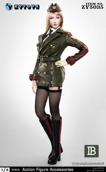 ZYTOYS ZY5035 1/6 rozsahu žena všeobecné žena dôstojníka žena vojenskú uniformu jednotné kožený oblek 12-palcový žena bábika je k dispozícii